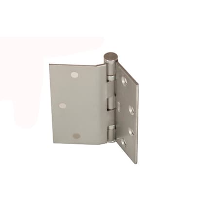 Stanley Half Mortise Std Wt FBB Hinge, 5 In Tall, Satin Chrome FBB173 5 HS DOOR HINGE  26D STL